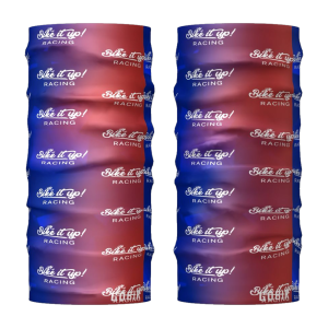 Bike it Up Racing bandana neckwarmer in team colours